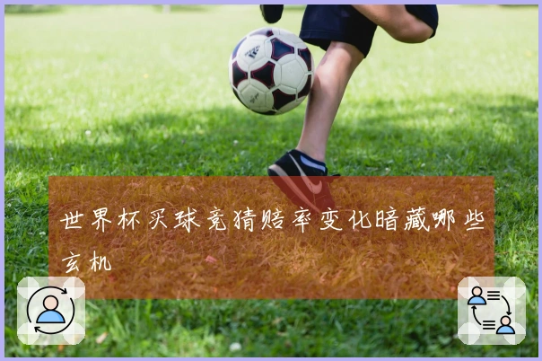 世界杯买球竞猜赔率变化暗藏哪些玄机